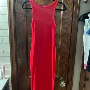 All The Ways brand red midi dress. Brand new, never worn.